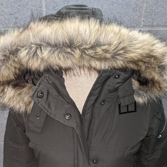 New Maralyn & Me Long Parka Small Olive - Picture 4 of 9